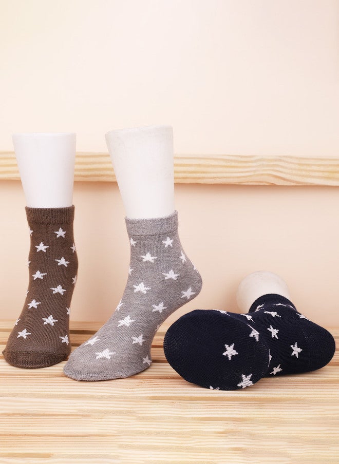 FOOTPRINTS FOOTPRINT 6 Pairs Infant Kids Patterned Ankle-Length Organic Cotton Socks - Image 5